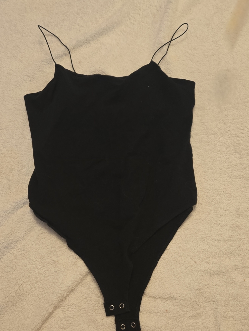 wild fable Black Spaghetti-Strap One-Piece Bodysuit